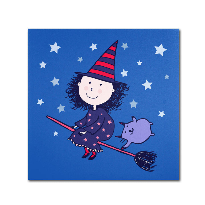 Carla Martell Lovely Little Witch Huge Canvas Art 35 x 35 Image 1