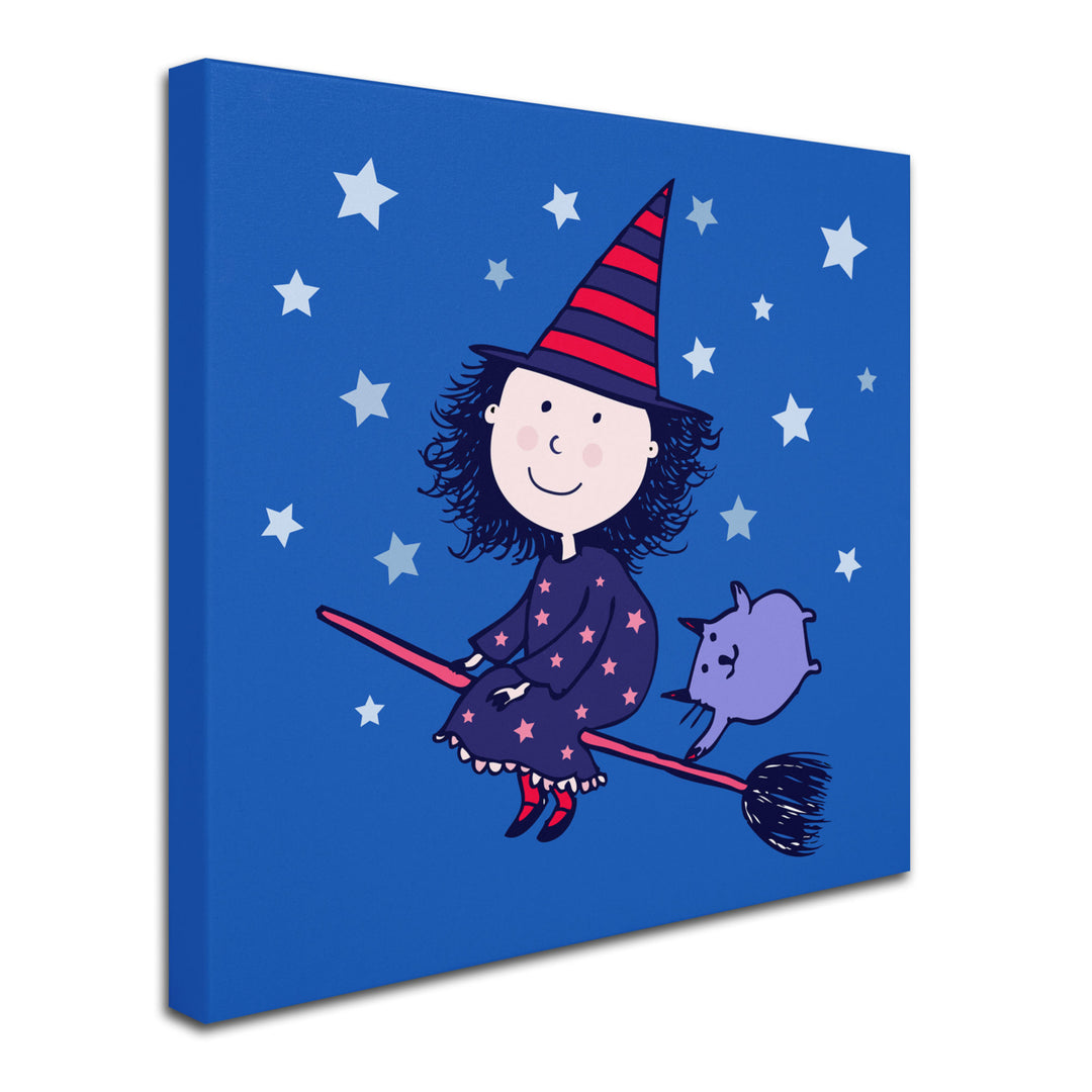 Carla Martell Lovely Little Witch Huge Canvas Art 35 x 35 Image 3