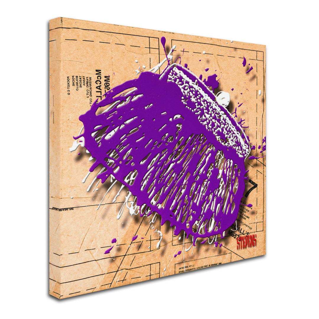 Roderick Stevens Snap Purse Purple Huge Canvas Art 35 x 35 Image 3