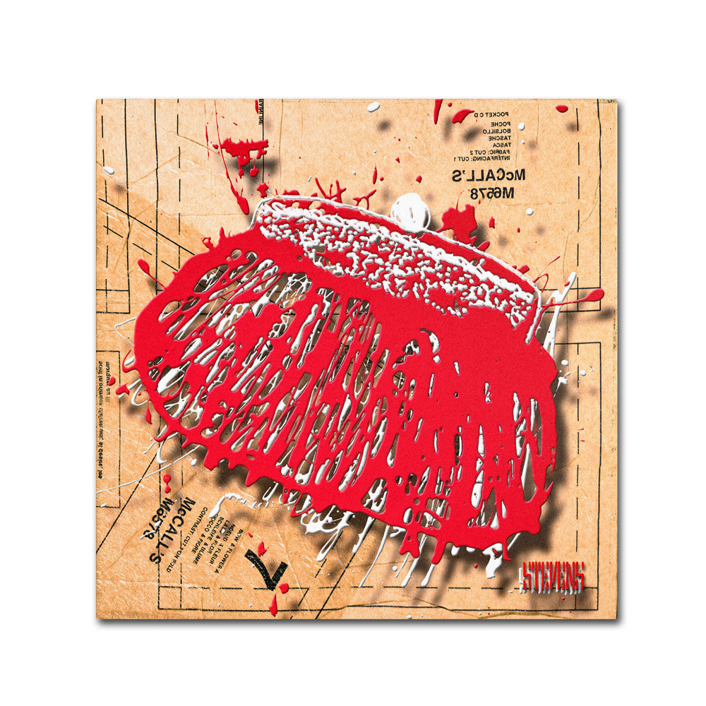 Roderick Stevens Snap Purse Red Huge Canvas Art 35 x 35 Image 1