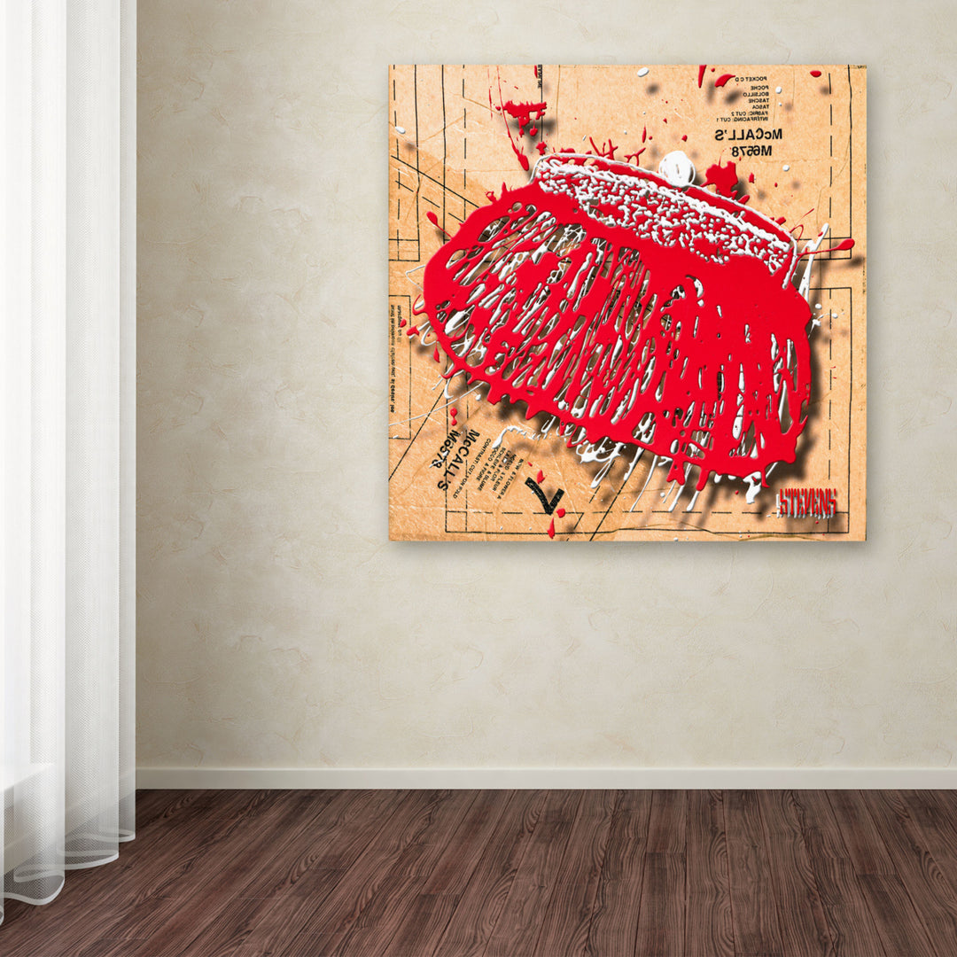 Roderick Stevens Snap Purse Red Huge Canvas Art 35 x 35 Image 4
