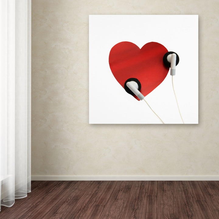 Beata Czyzowska Young Listen to Your Heart Huge Canvas Art 35 x 35 Image 4