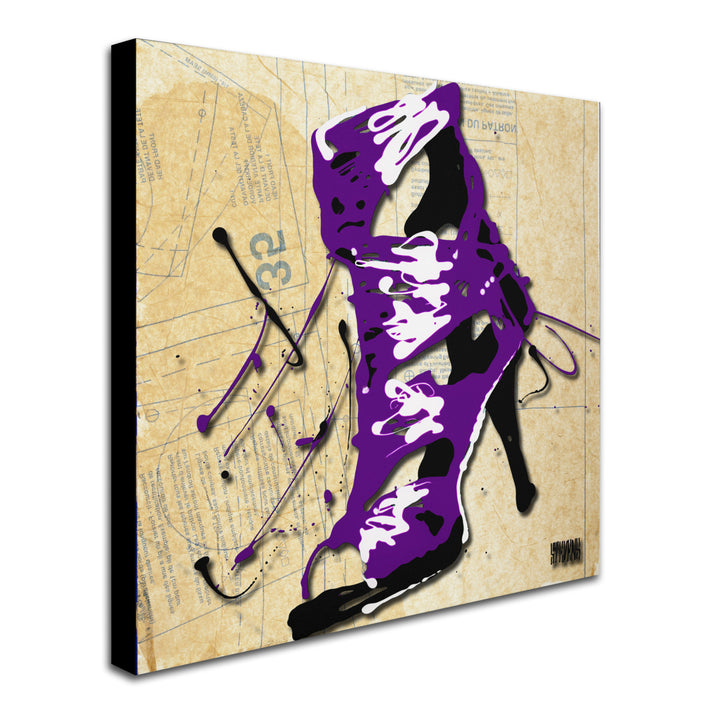 Roderick Stevens Purple Strap Boot Huge Canvas Art 35 x 35 Image 3