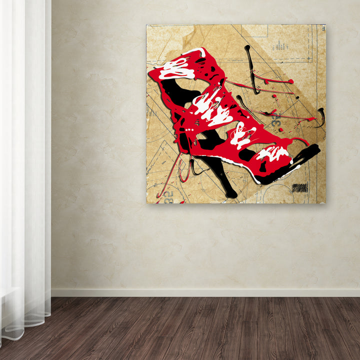 Roderick Stevens Red Strap Boot Huge Canvas Art 35 x 35 Image 4