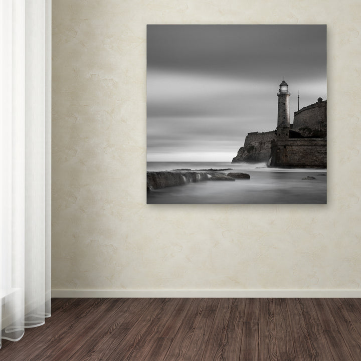 Moises Levy Morro Lighthouse Huge Canvas Art 35 x 35 Image 4