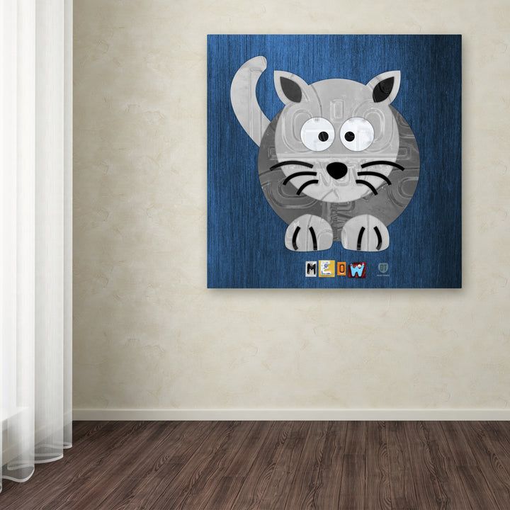 Design Turnpike Meow The Cat Huge Canvas Art 35 x 35 Image 4