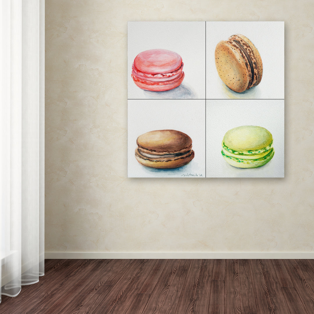 Jennifer Redstreake 4 Macarons Huge Canvas Art 35 x 35 Image 4