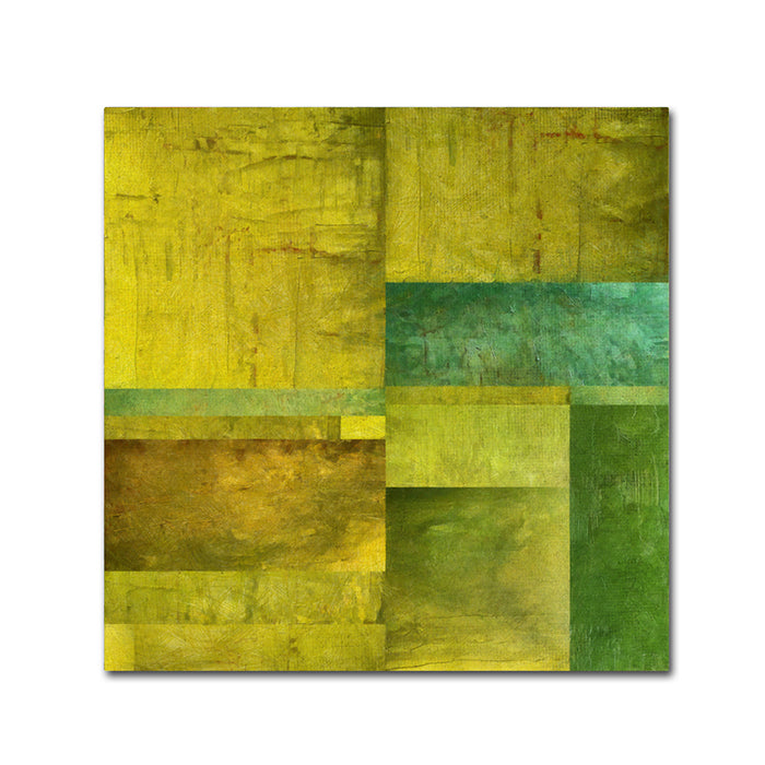 Michelle Calkins Essence of Green Huge Canvas Art 35 x 35 Image 1