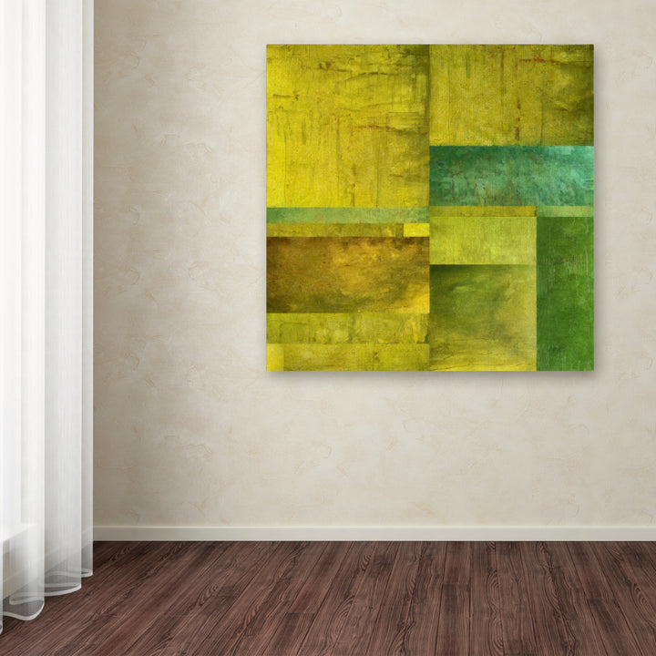 Michelle Calkins Essence of Green Huge Canvas Art 35 x 35 Image 4