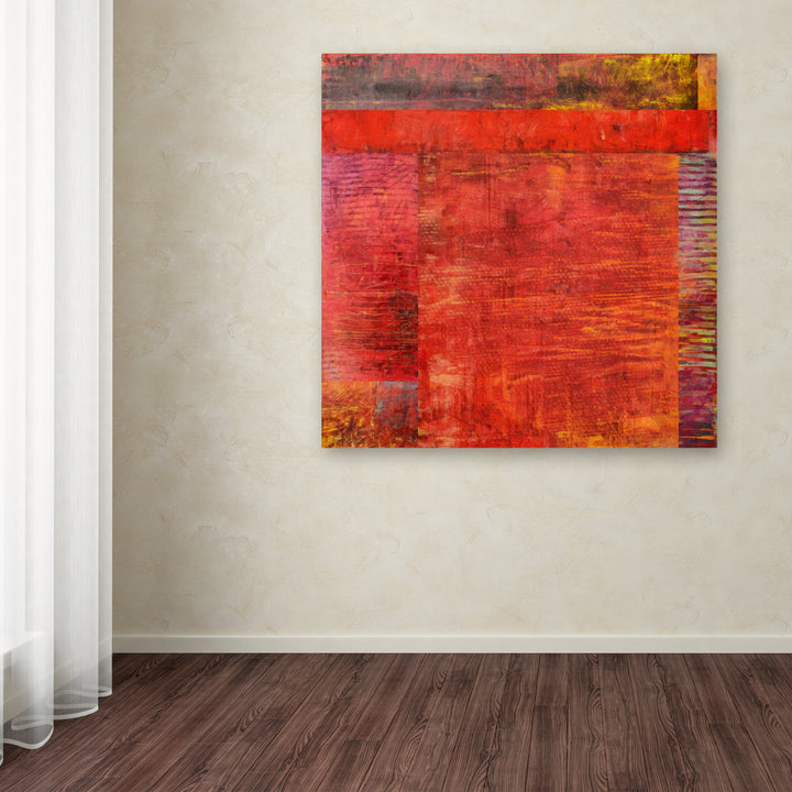 Michelle Calkins Essence of Red 2 Huge Canvas Art 35 x 35 Image 4