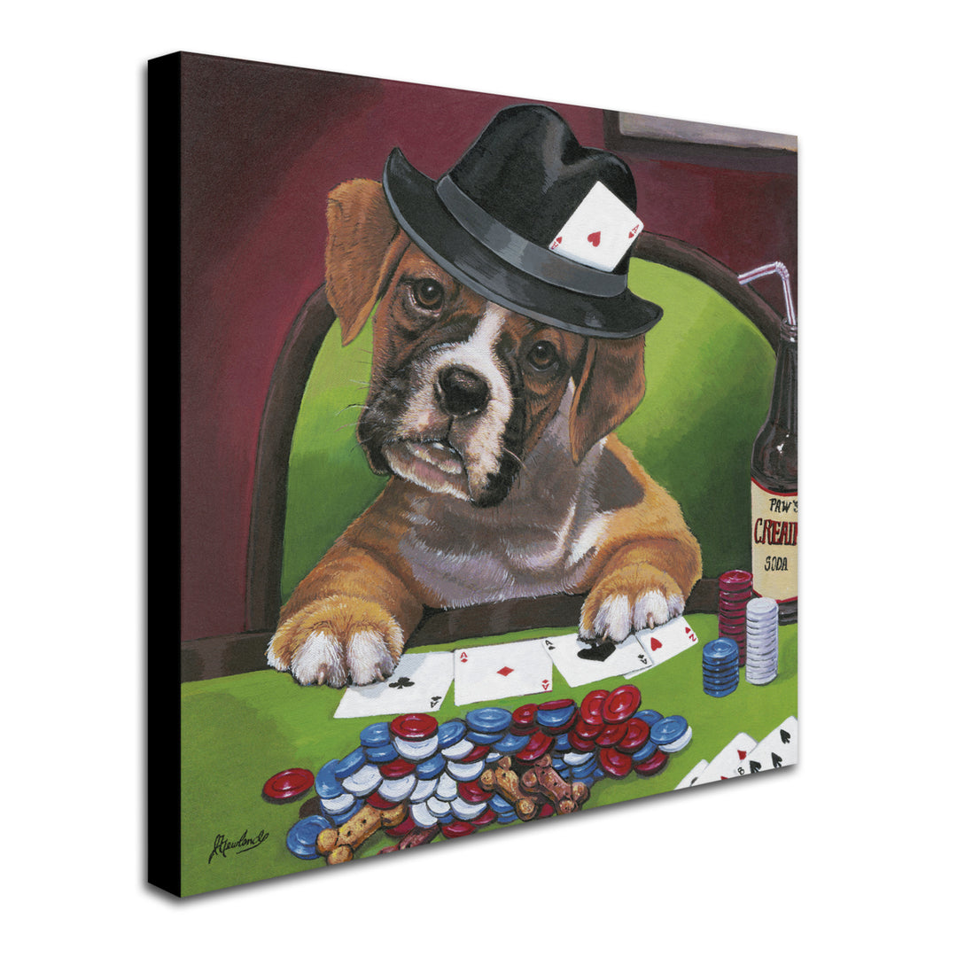 Jenny Newland Poker Dogs 2 Huge Canvas Art 35 x 35 Image 3