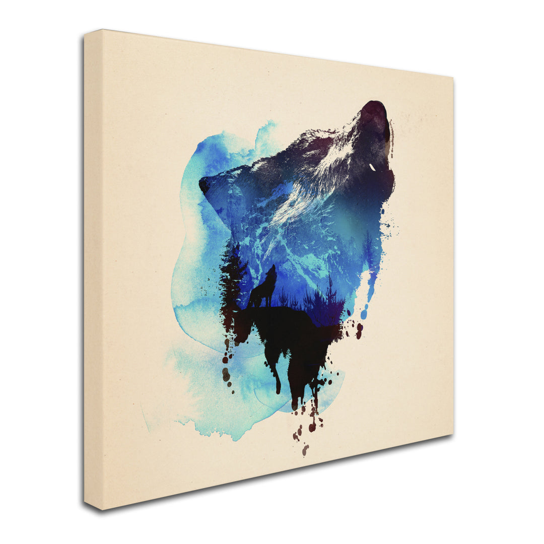 Robert Farkas Alone As A Wolf Huge Canvas Art 35 x 35 Image 3