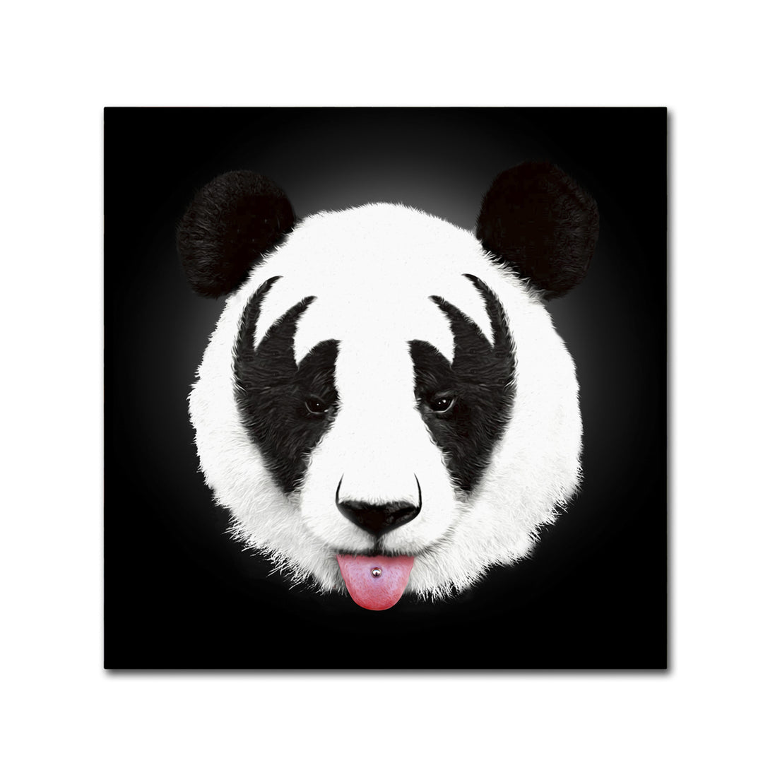 Robert Farkas Kiss Of A Panda Huge Canvas Art 35 x 35 Image 2