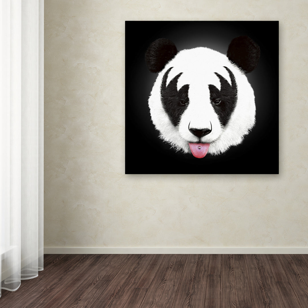 Robert Farkas Kiss Of A Panda Huge Canvas Art 35 x 35 Image 4