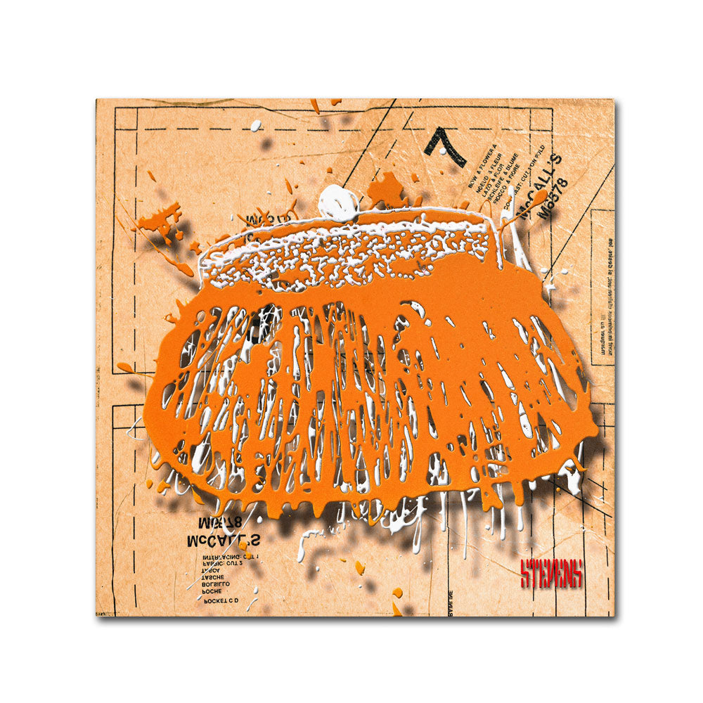 Roderick Stevens Snap Purse Orange Huge Canvas Art 35 x 35 Image 1