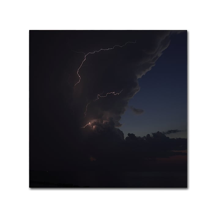 Kurt Shaffer Sunset Thunderhead 2 Huge Canvas Art 35 x 35 Image 1