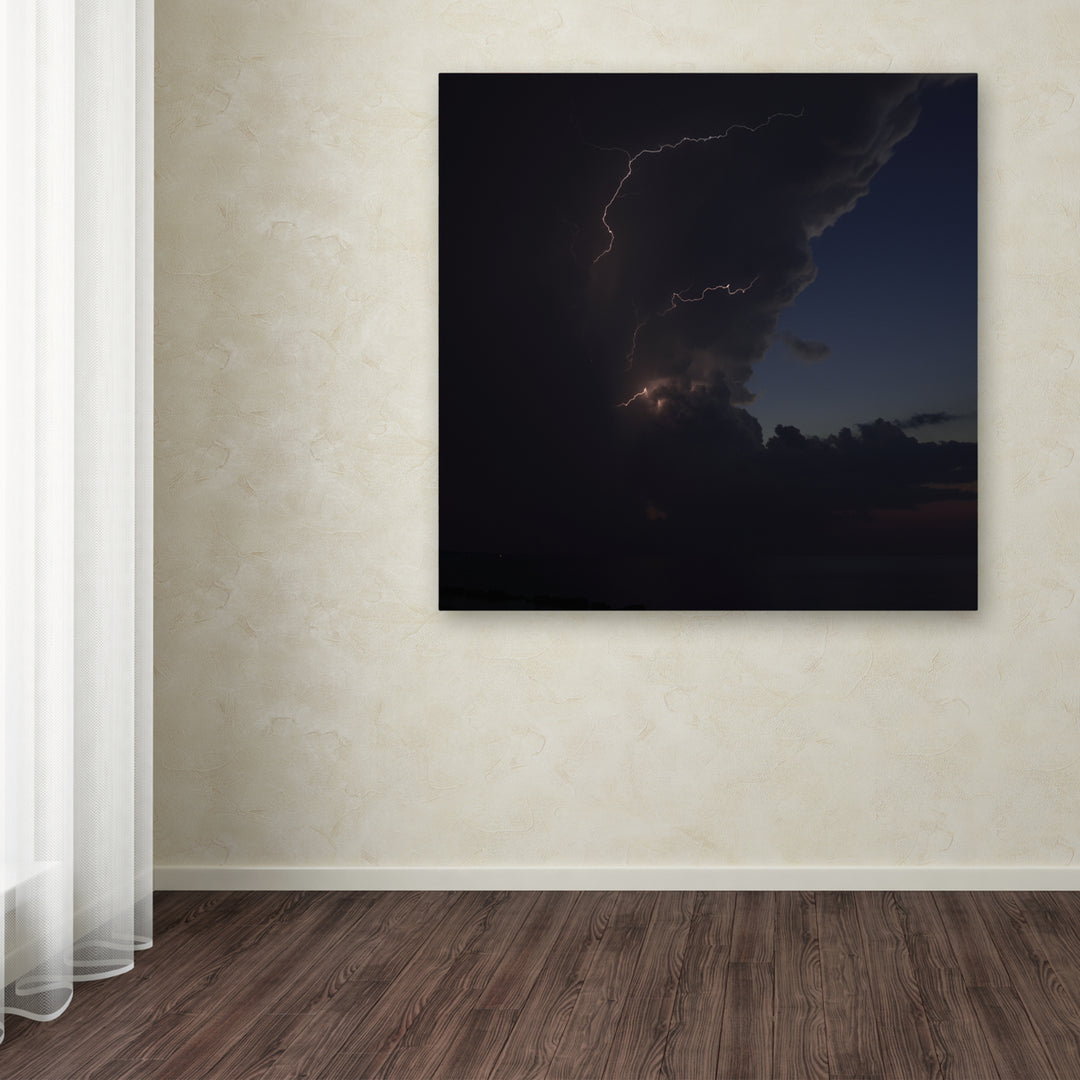 Kurt Shaffer Sunset Thunderhead 2 Huge Canvas Art 35 x 35 Image 4