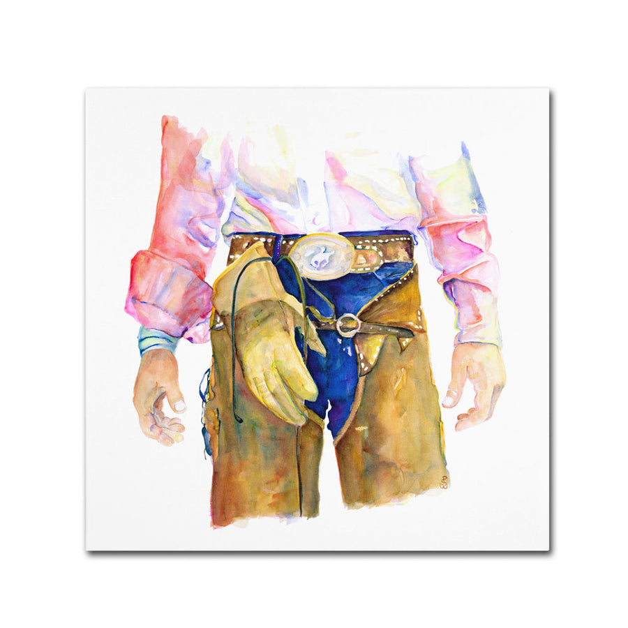 Pat Saunders-White Wrangler Huge Canvas Art 35 x 35 Image 1