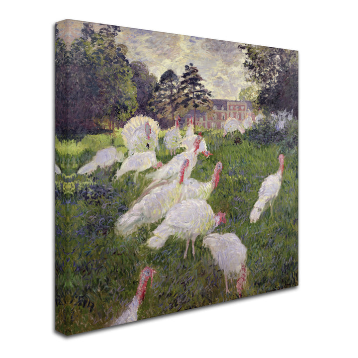 Monet The Turkeys at the Chateau Huge Canvas Art 35 x 35 Image 3