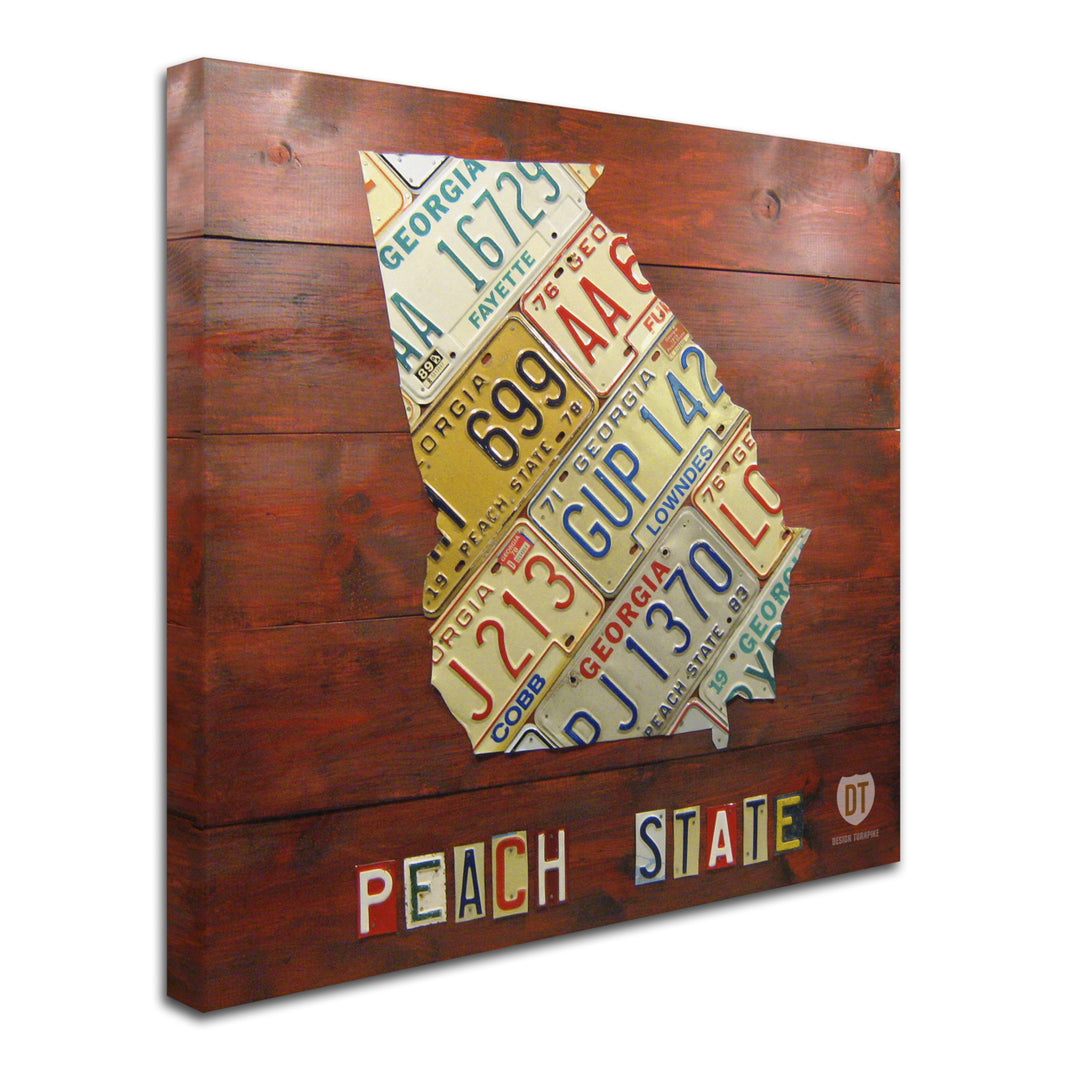 Design Turnpike Georgia Map Huge Canvas Art 35 x 35 Image 3