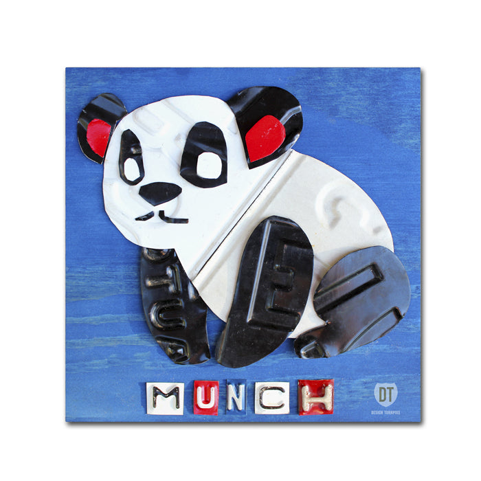 Design Turnpike Munch the Panda Huge Canvas Art 35 x 35 Image 1