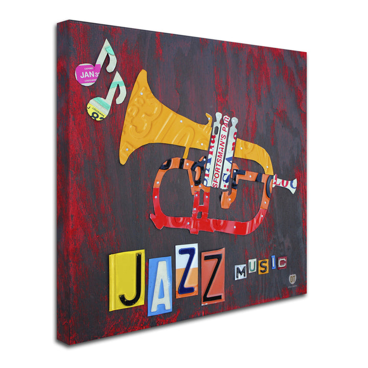 Design Turnpike Jazz Series Trumpet Huge Canvas Art 35 x 35 Image 3