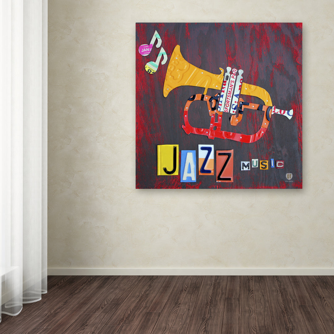 Design Turnpike Jazz Series Trumpet Huge Canvas Art 35 x 35 Image 4