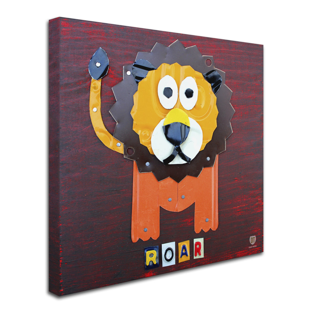 Design Turnpike Roar The Lion Huge Canvas Art 35 x 35 Image 3
