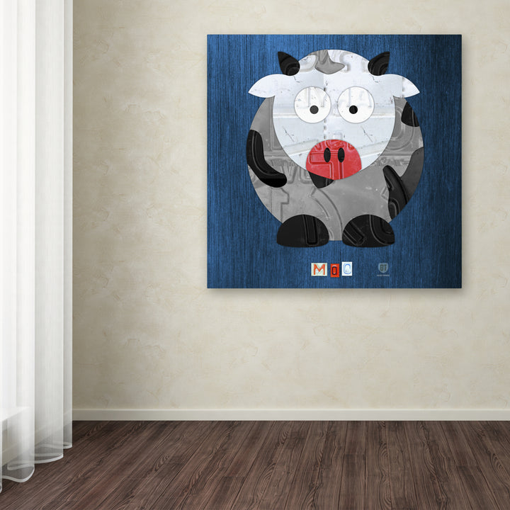 Design Turnpike Moo The Cow Huge Canvas Art 35 x 35 Image 4
