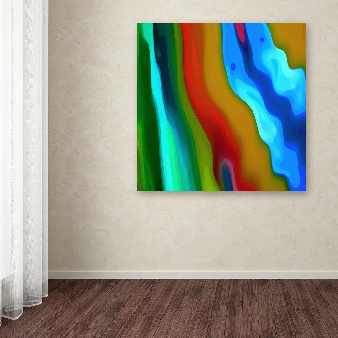 Amy Vangsgard River Runs Through Square 3 Huge Canvas Art 35 x 35 Image 4