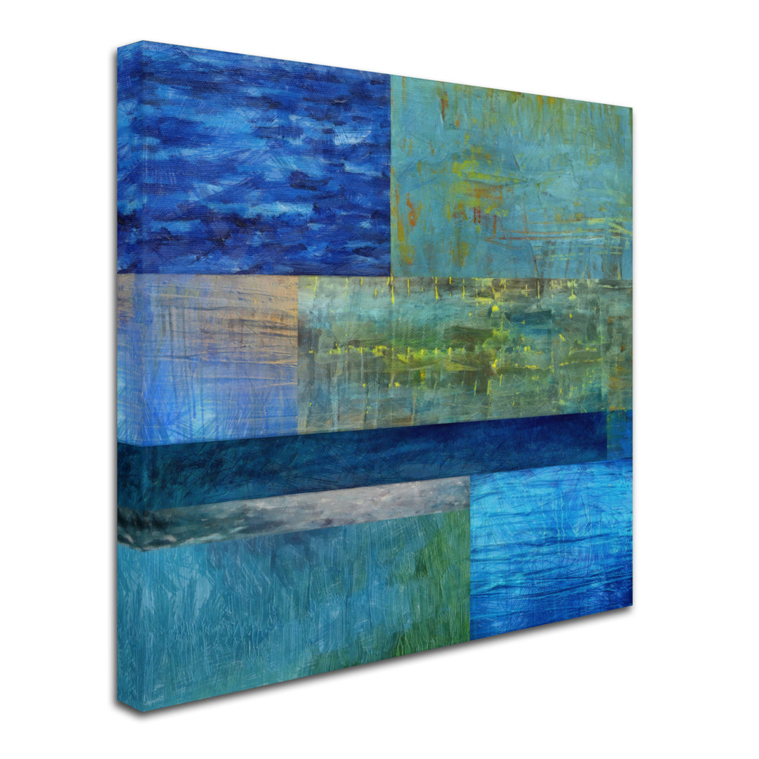 Michelle Calkins Essence of Blue Huge Canvas Art 35 x 35 Image 3
