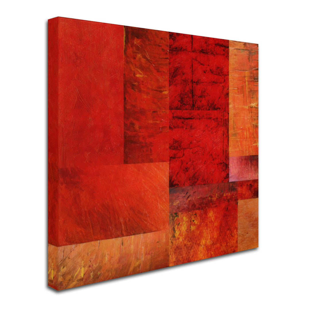 Michelle Calkins Essence of Red Huge Canvas Art 35 x 35 Image 3