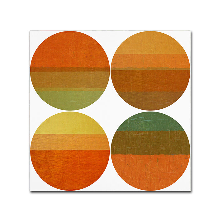 Michelle Calkins Four Suns Huge Canvas Art 35 x 35 Image 1