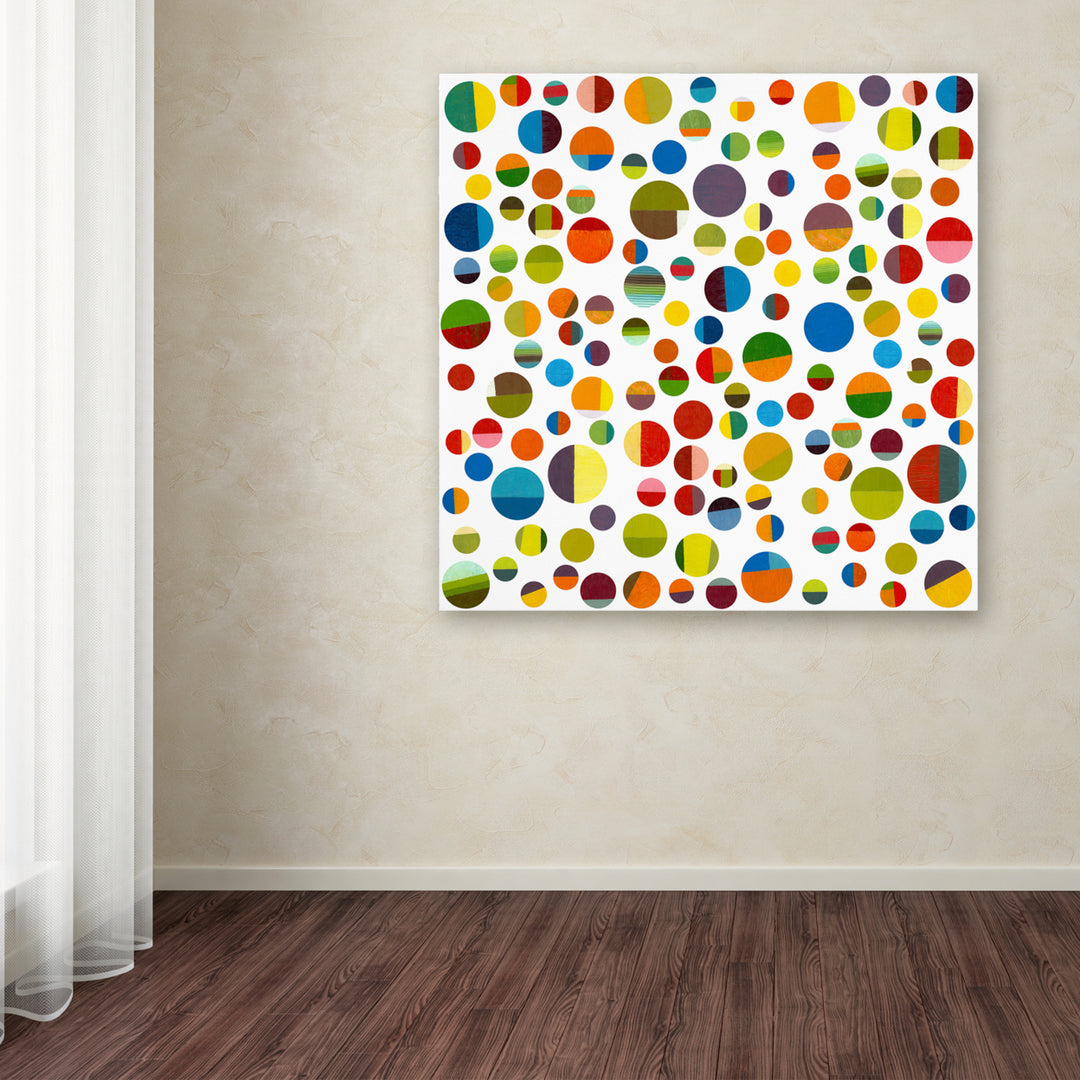 Michelle Calkins Found My Marbles 3.0 Huge Canvas Art 35 x 35 Image 4
