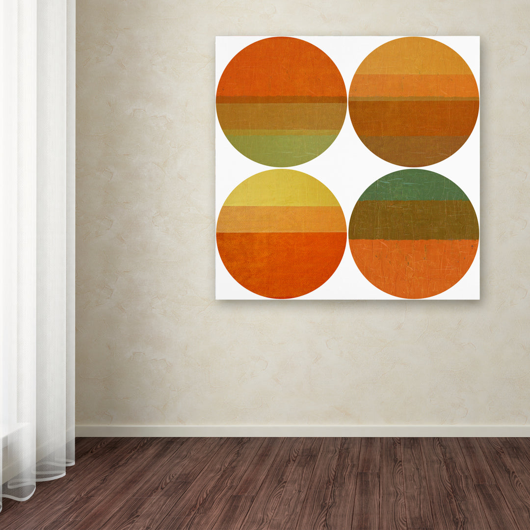 Michelle Calkins Four Suns Huge Canvas Art 35 x 35 Image 4