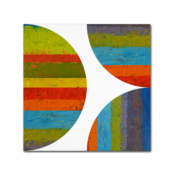 Michelle Calkins Half Circle and Quarter Rounds 2.0 Huge Canvas Art 35 x 35 Image 1