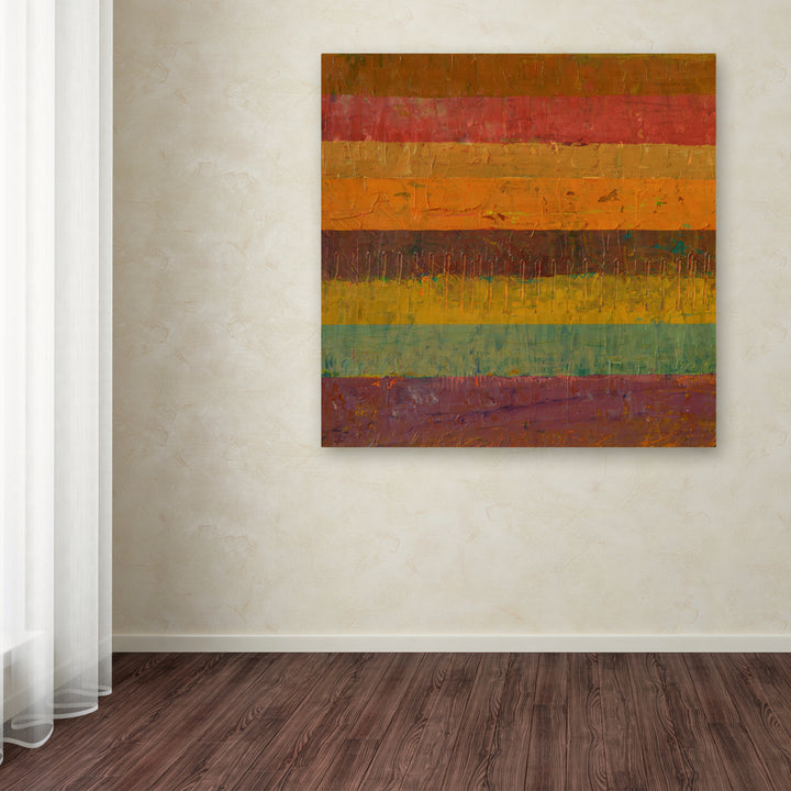 Michelle Calkins Orange Line Huge Canvas Art 35 x 35 Image 4