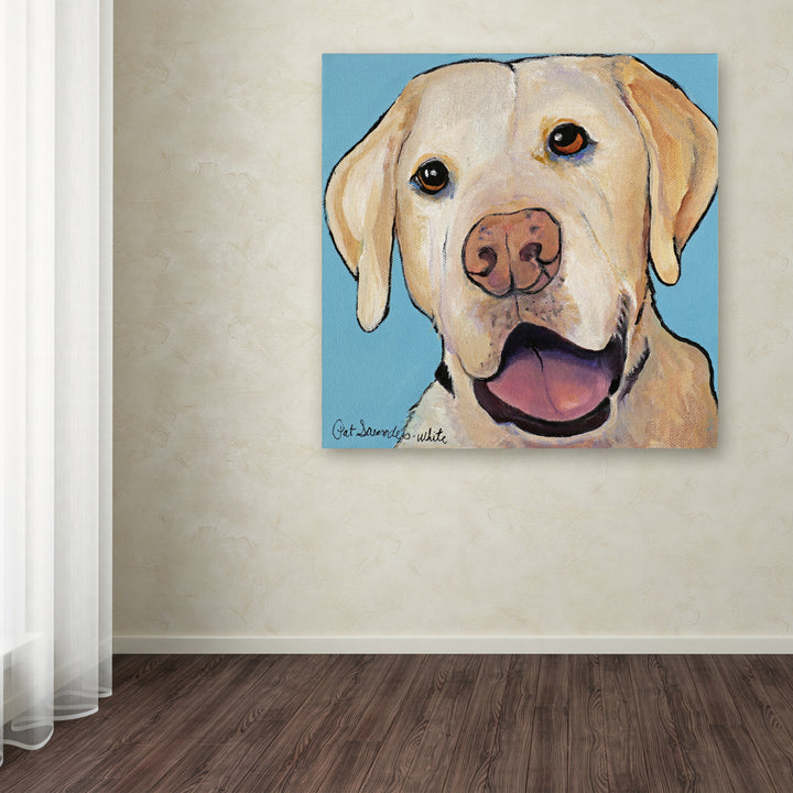 Pat Saunders-White Lucky Dog Huge Canvas Art 35 x 35 Huge Canvas Art 35 x 35 Image 4