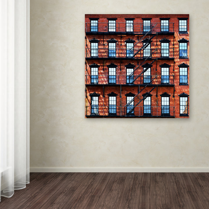 Philippe Hugonnard Brick Building Huge Canvas Art 35 x 35 Image 4
