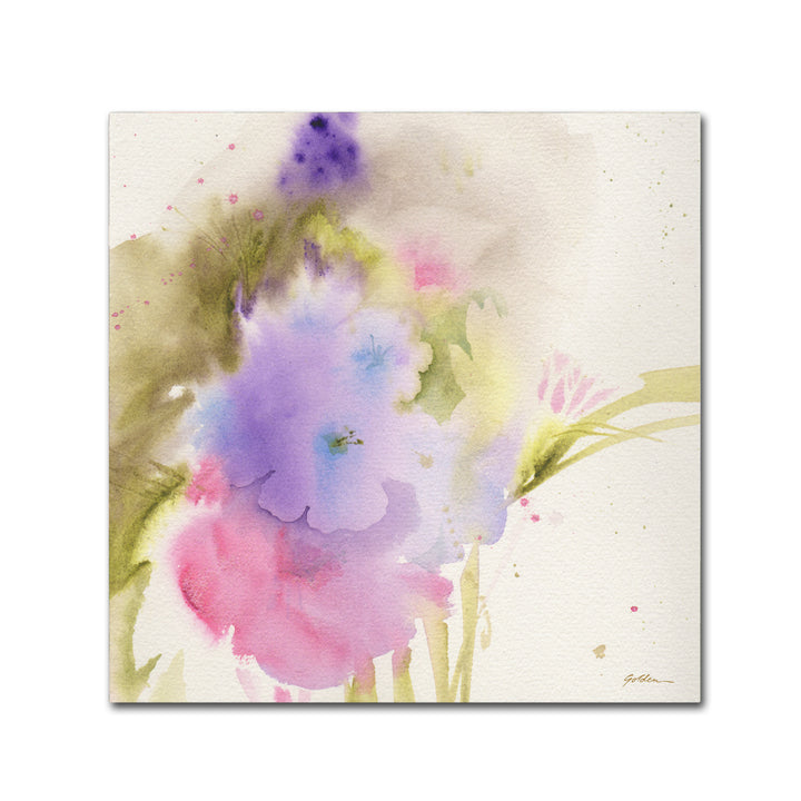 Sheila Golden Purple Blooming Huge Canvas Art 35 x 35 Image 2