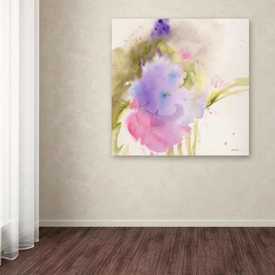 Sheila Golden Purple Blooming Huge Canvas Art 35 x 35 Image 4