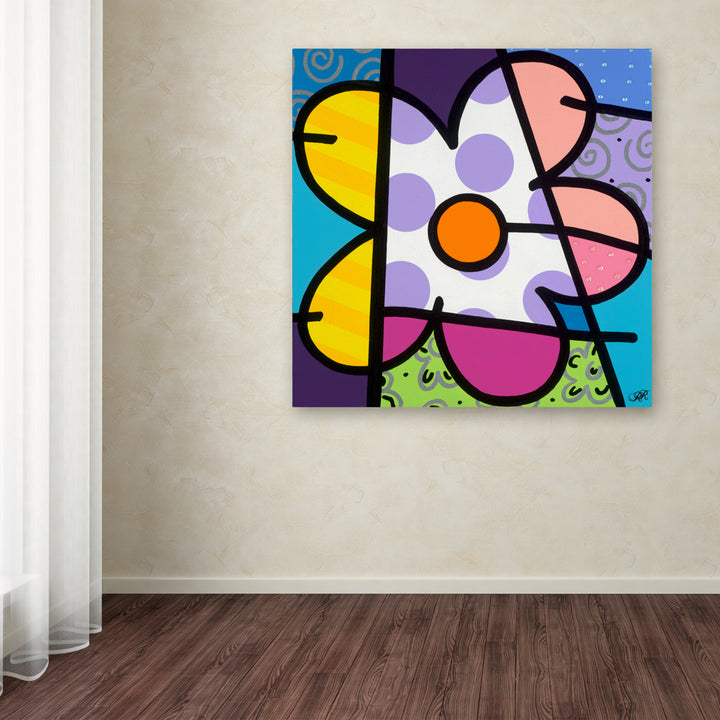 Roberto Rafael Big Flower I Huge Canvas Art 35 x 35 Image 4