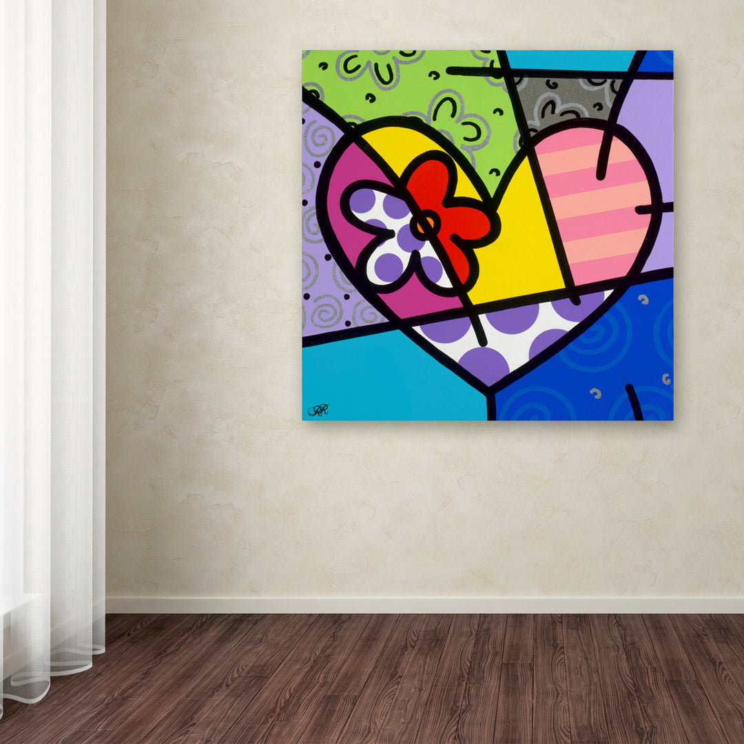 Roberto Rafael Big Heart III Huge Canvas Art 35 x 35 Image 4
