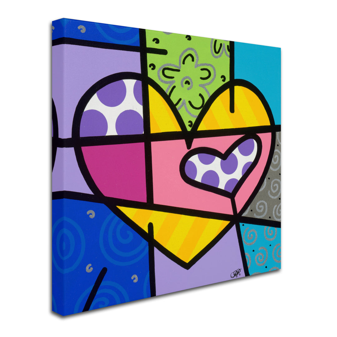 Roberto Rafael Big Heart IV Huge Canvas Art 35 x 35 Image 3