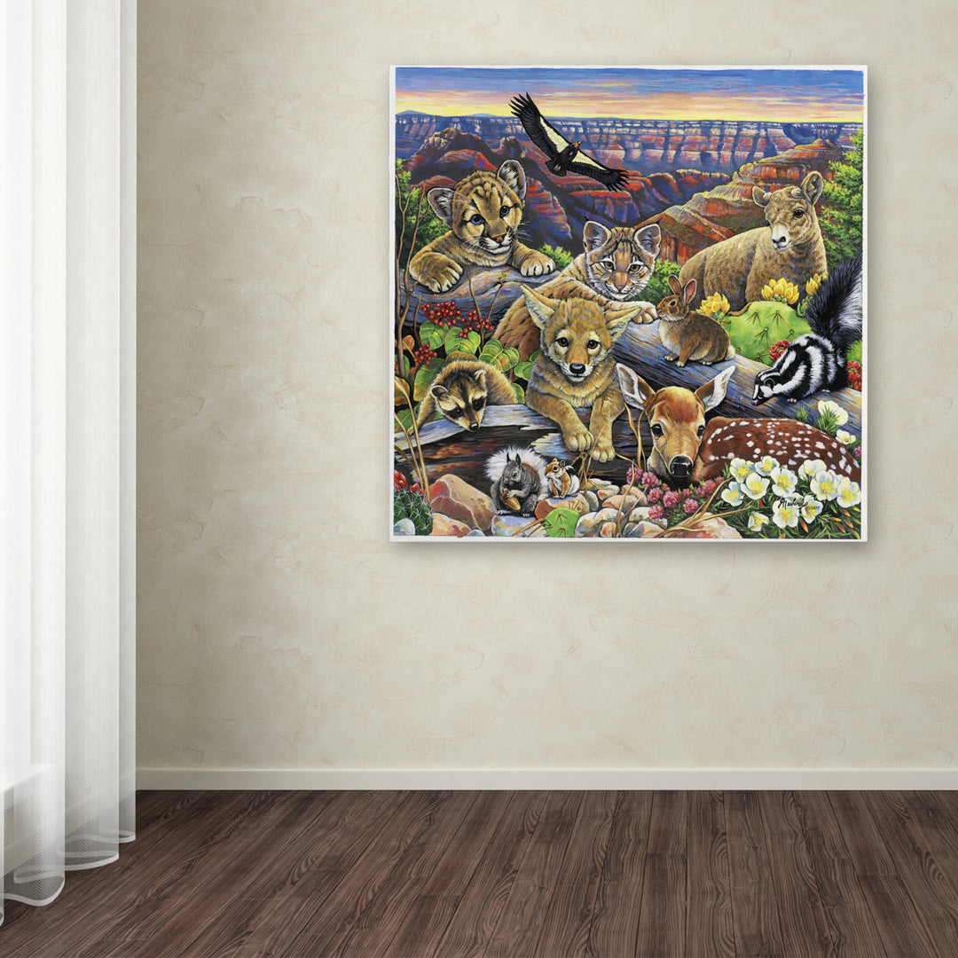 Jenny Newland Grand Canyon Babies Huge Canvas Art 35 x 35 Image 4