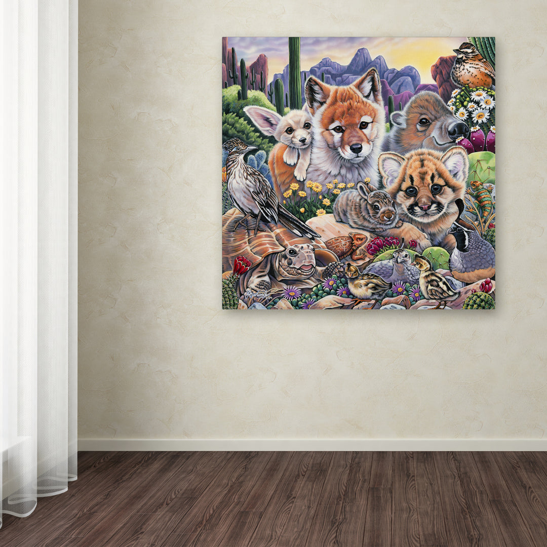 Jenny Newland Desert Buddies Huge Canvas Art 35 x 35 Image 4