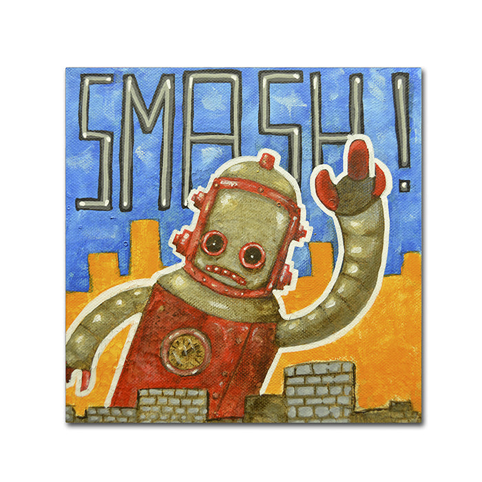 Craig Snodgrass Smash! Huge Canvas Art 35 x 35 Image 1