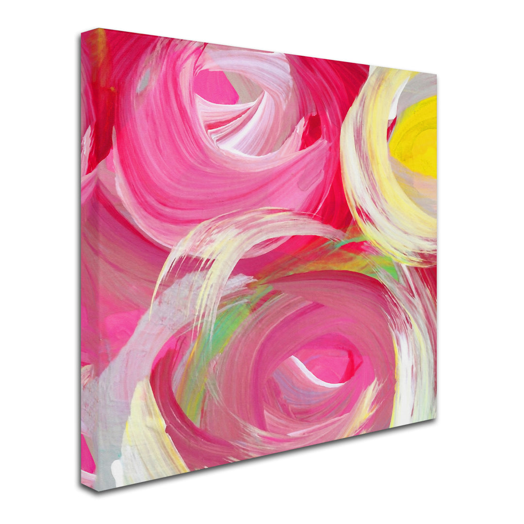 Amy Vangsgard Rose Garden Circles Square 4 Huge Canvas Art 35 x 35 Image 3