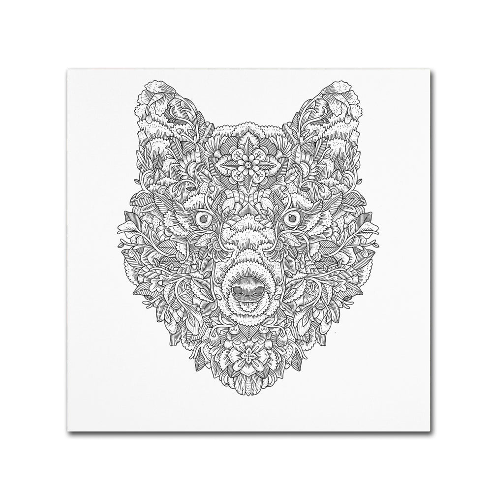 Filippo Cardu Blooming Wolf Huge Canvas Art 35 x 35 Image 2