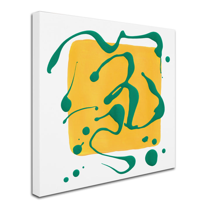 Amy Vangsgard Yellow Square on White Huge Canvas Art 35 x 35 Image 3